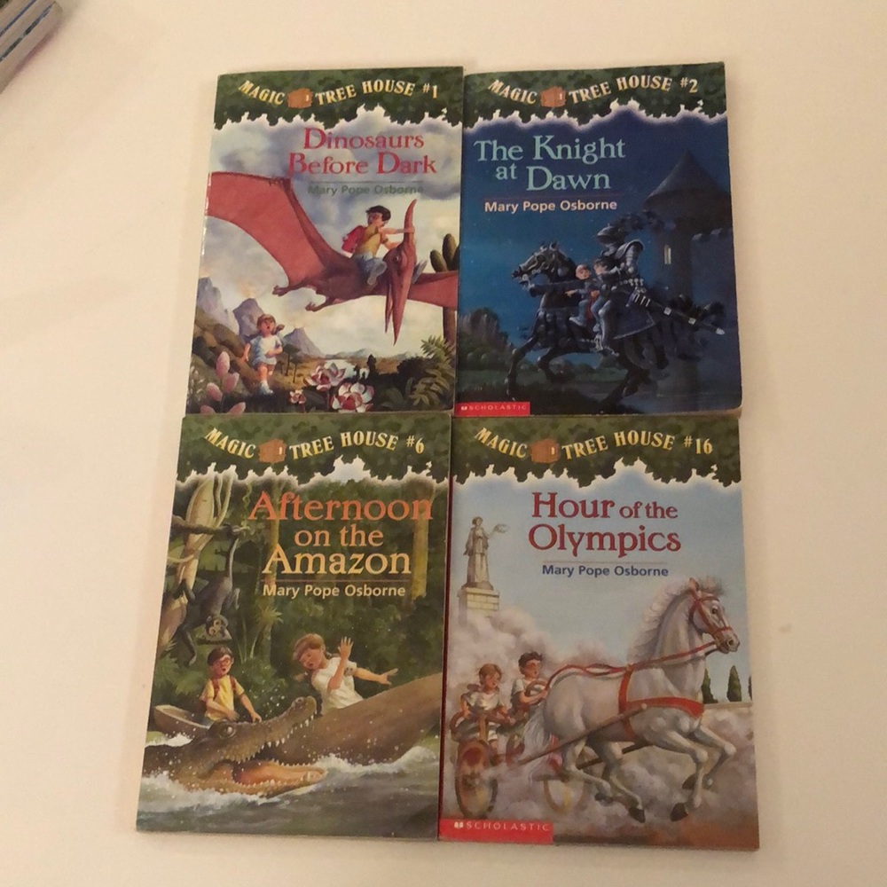 SET of 4 - Magic Tree House books